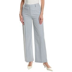 Kenneth Cole Womens High-Rise Wide Leg Pant, Grey
